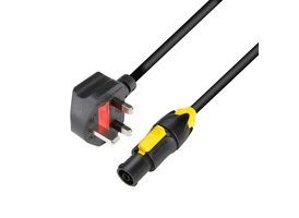Adam Hall Cables 8101 TCON 0150 GB Cable eléctrico BS1363/A  Powercon True1 1,5 mm² 1,5 m