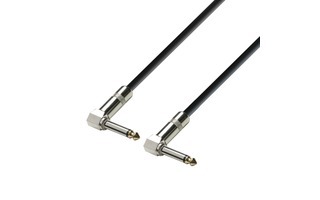 Adam Hall Cables K3 IRR 0015 Cable de Instrumento de Jack 6,3 mm mono acodado a Jack 6,3 mm mono