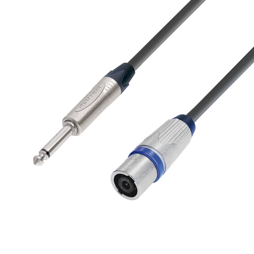 Adam Hall Cables K5 S225 PX 0030 - Cable Altavoz 2 x 2,5 mm² Neutrik de Speakon 4 Pines a Jack