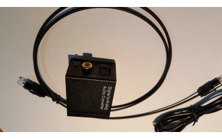 Conversor optico TosLink / RCA Coaxial a  2 RCA analogico - Alimentación USB