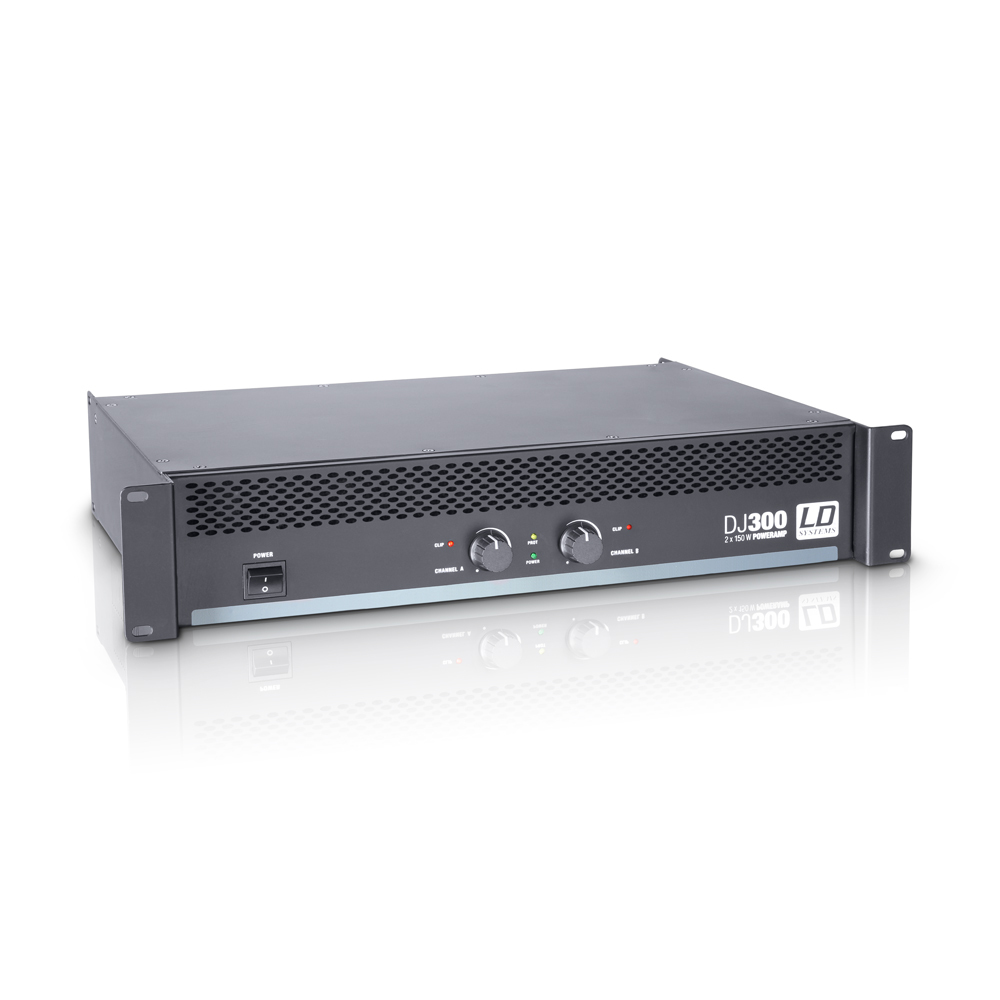 LD Systems DJ 300 - Amplificador de PA 2 x 150 W 4 Ohmios