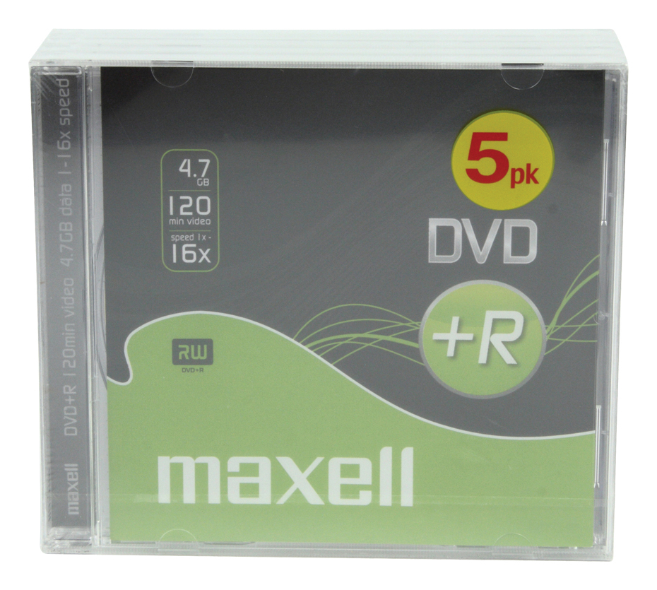 5 DVD+R DATA MAXELL