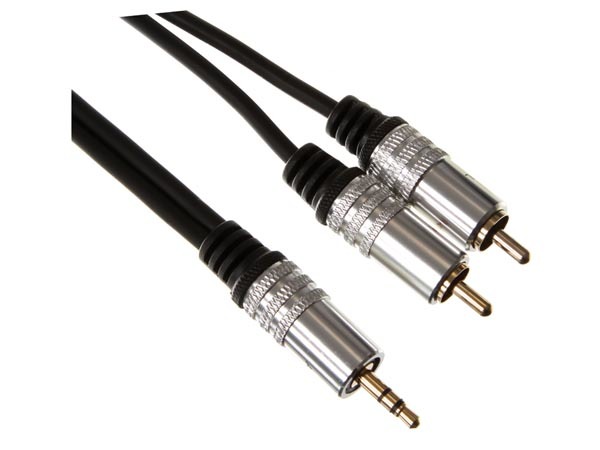 Conector estéreo macho de 3.5 mm a 2 x conector RCA audio macho - estándar - 1.5m