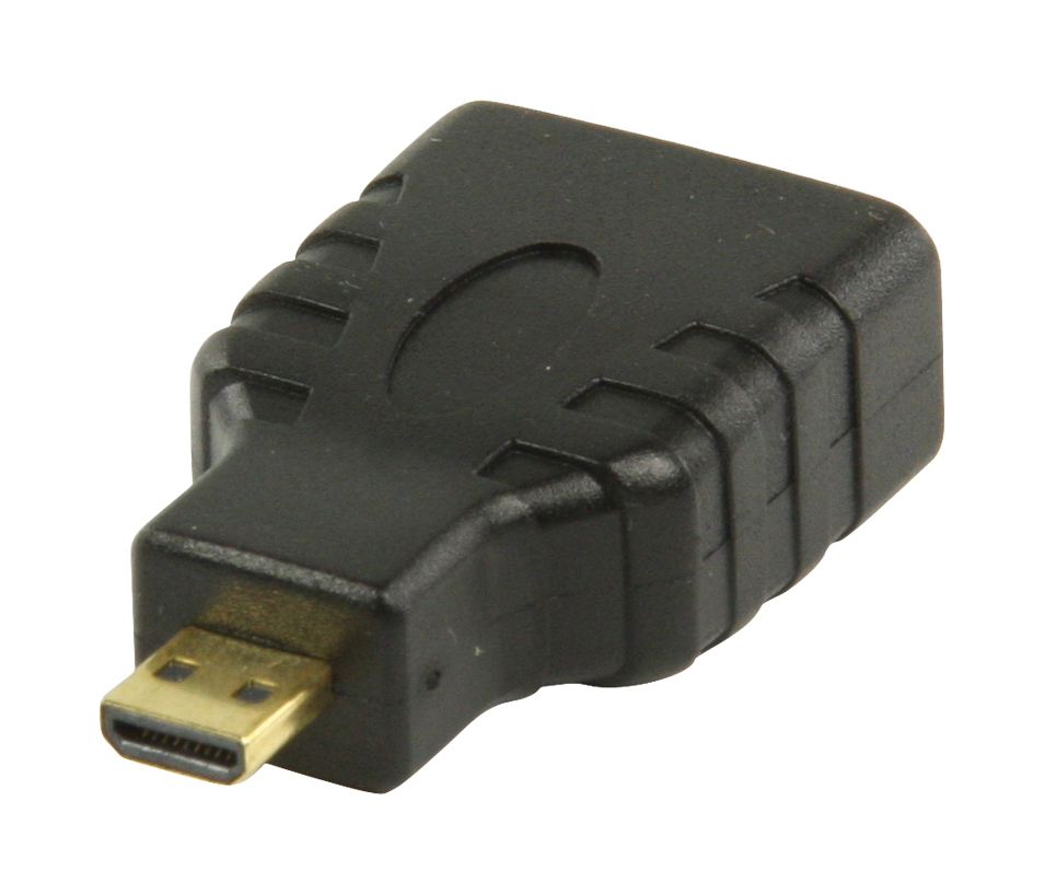 Adaptador HDMI con micro conector HDMI - entrada HDMI en color negro - VGVP34907B