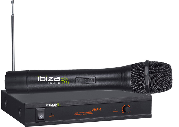 Ibiza Sound VHF1A micrófono simple de mano - 207.5Mhz