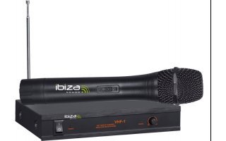 Ibiza Sound VHF1A micrófono simple de mano - 207.5Mhz