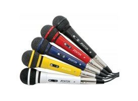 Conjunto micrófonos Karaoke DM120 - SET de 5 micrófonos colores varios