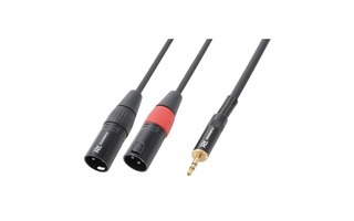 PD Connex Cable 2x XLR Macho - 3.5mm Estereo 6.0m