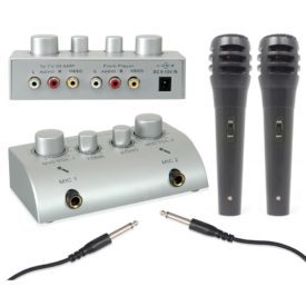 SkyTronic Mezclador de microfonos para Karaoke