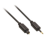 Cable de audio digital Toslink macho - óptico de 3.5 mm macho de 3.00 m en color negro