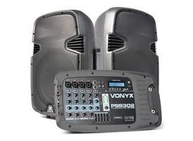 Vonyx PSS302 Set Portatil 10" SD/USB/MP3/BT con Tripode