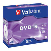 DVD+R 4.7GB 16x Matt Silver 5 uds en estuche individual