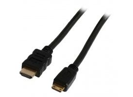 Cable HDMI de alta velocidad con conector HDMIEthernet ? mini conector HDMI de 1.00 m en color n