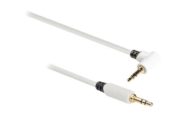 Cable de audio estéreo de 3,5 mm macho a macho en ángulo de 1,00 m en blanco - König KNM22600W10