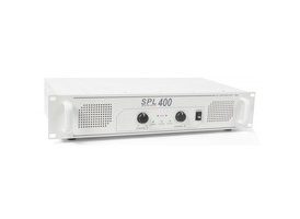 SkyTec SPL 400 amplificador 2x 200W Blanco