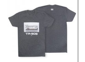 Roland TR909 Crew T-Shirt MD Charcoal