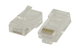 Conectores RJ45 para cables UTP CAT5 trenzados 10 uds - Valueline VLCP89301T