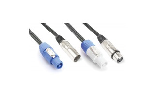 PD Connex Audio Combi Cable Alimentacion B - XLR F/ Alimentacion A - XLR M 10m