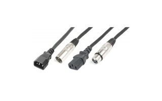 PD Connex Ligero Combi Cable IEC M - XLR M / IEC F - XLR F 10m
