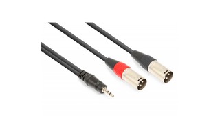 Vonyx Cable 2x XLR Macho - 3.5mm Stereo 1.5m