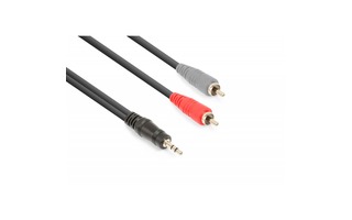 Vonyx Cable 3.5mm Stereo- 2x RCA Macho 1.5m