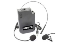 Vonyx VPS10BP Petaca y micro de cabeza UHF
